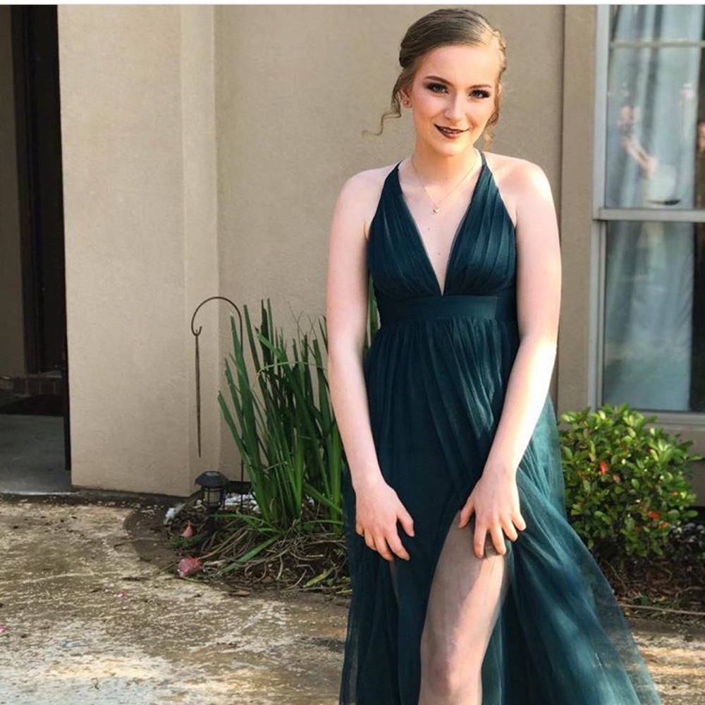 Fashion Nova “On the Runway” Dress in Green